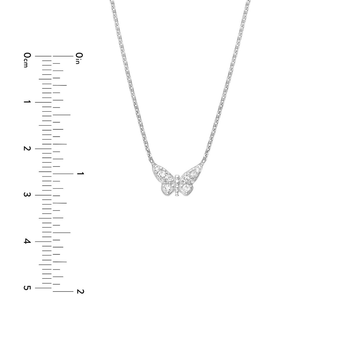 Sterling Silver Mini Butterfly Necklace