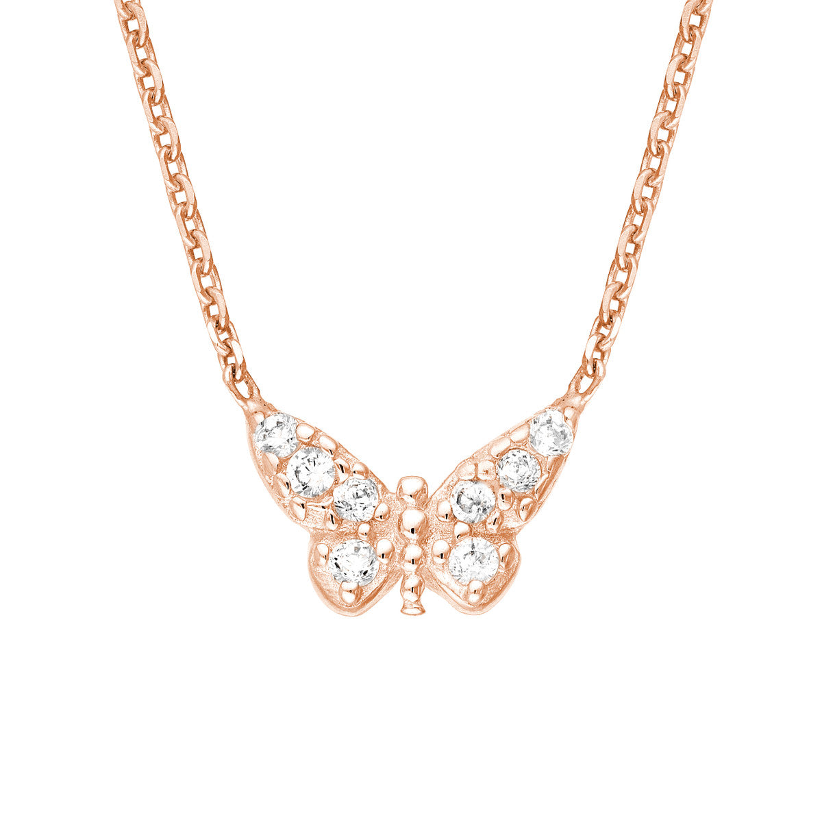 Sterling Silver Mini Butterfly Necklace