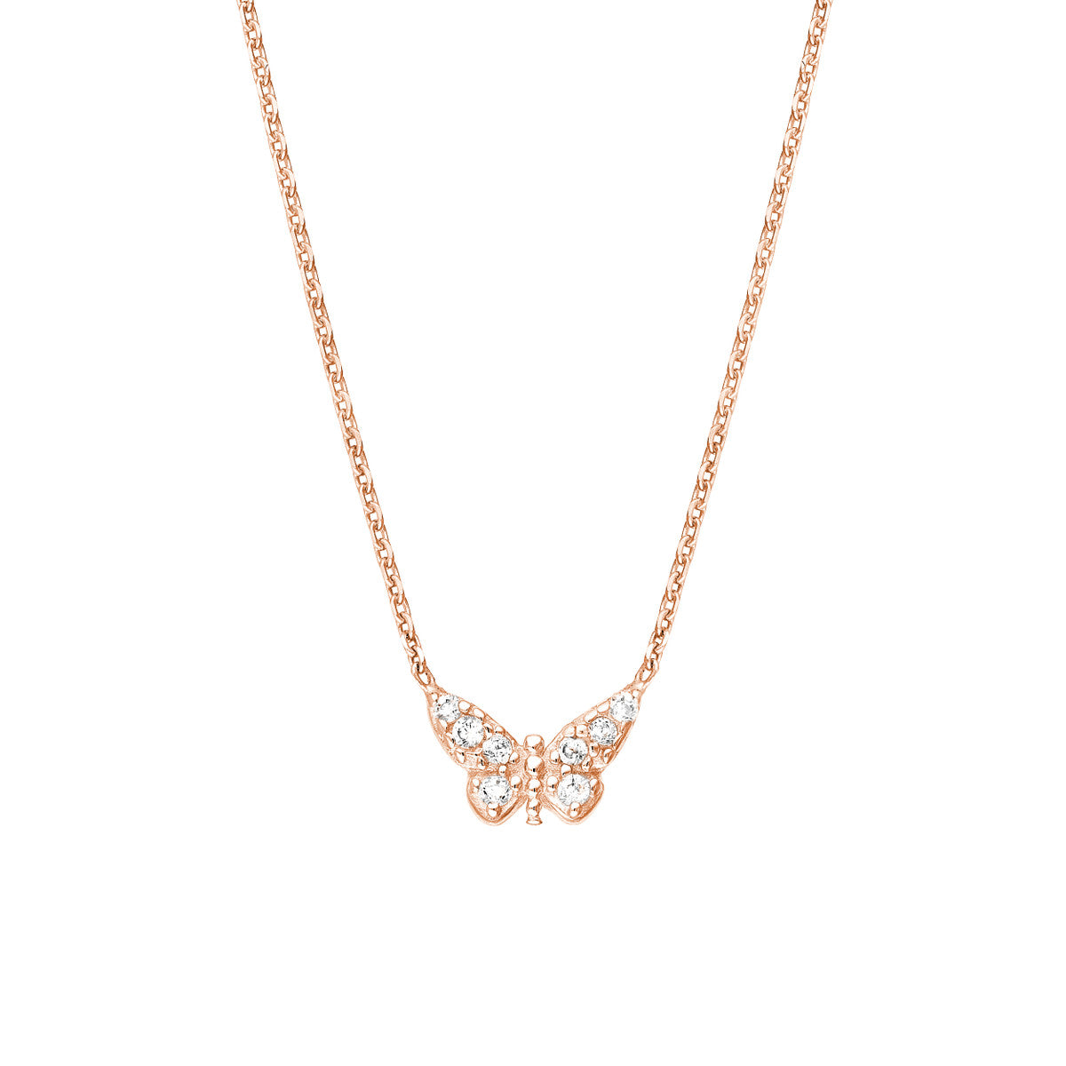 Sterling Silver Mini Butterfly Necklace