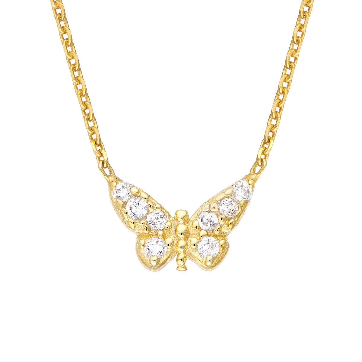 Sterling Silver Mini Butterfly Necklace