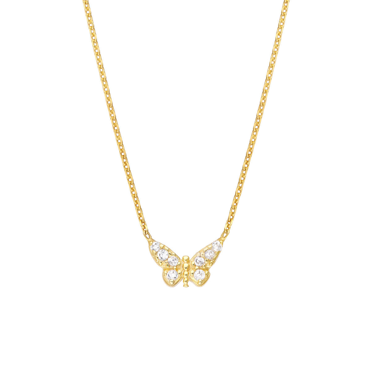 Sterling Silver Mini Butterfly Necklace