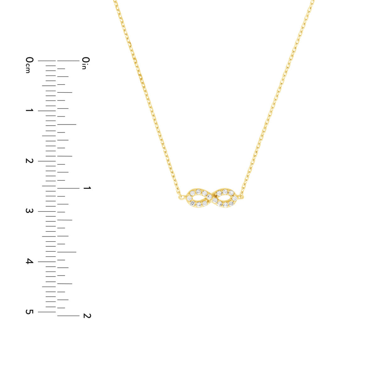 MINI CZ INFINITY NECKLACE