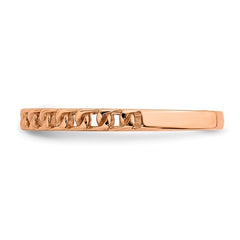 14KT ROSE GOLD LINK RING