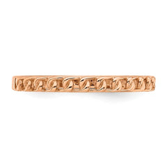 14KT ROSE GOLD LINK RING