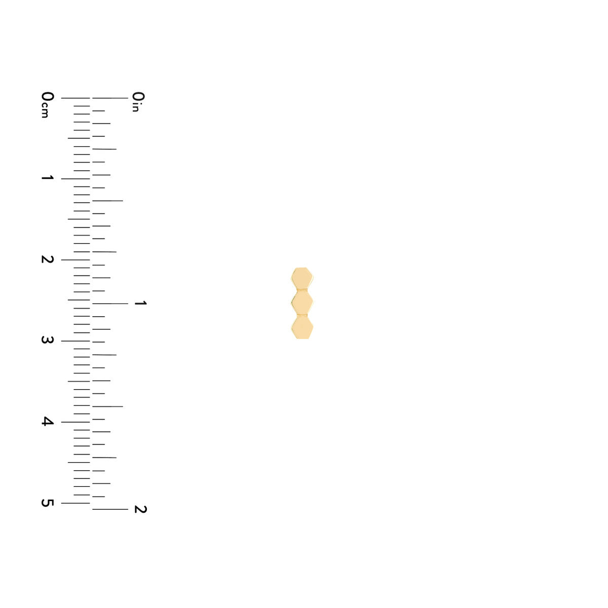 14k Yellow Gold Honeycomb Earrings