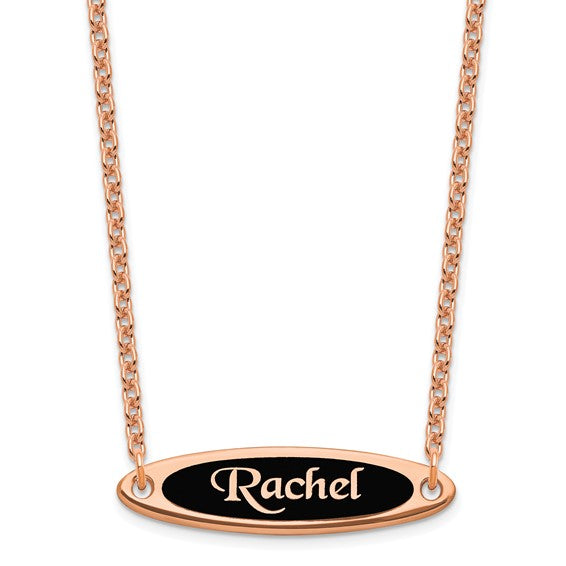 Enameled Name Necklace
