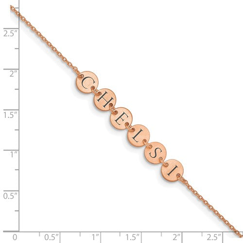 Personalized Disc Bracelet