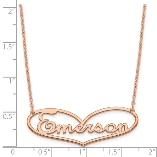 Heart Nameplate Necklace