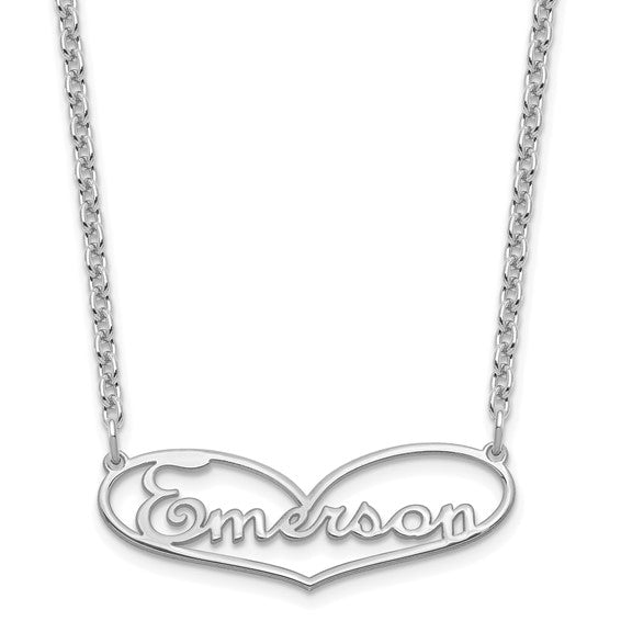 Heart Nameplate Necklace