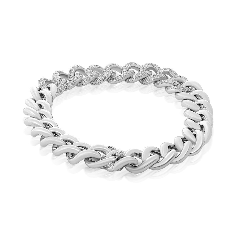 14k Diamond Chain Bracelet