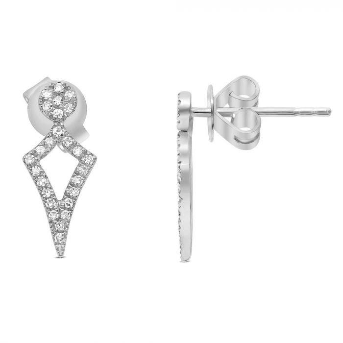 DIAMOND KITE STUD EARRINGS