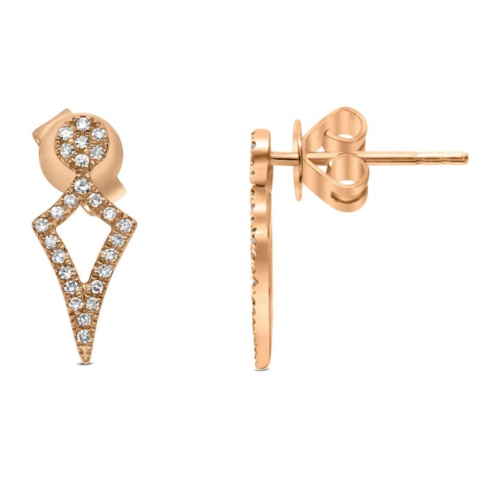 DIAMOND KITE STUD EARRINGS