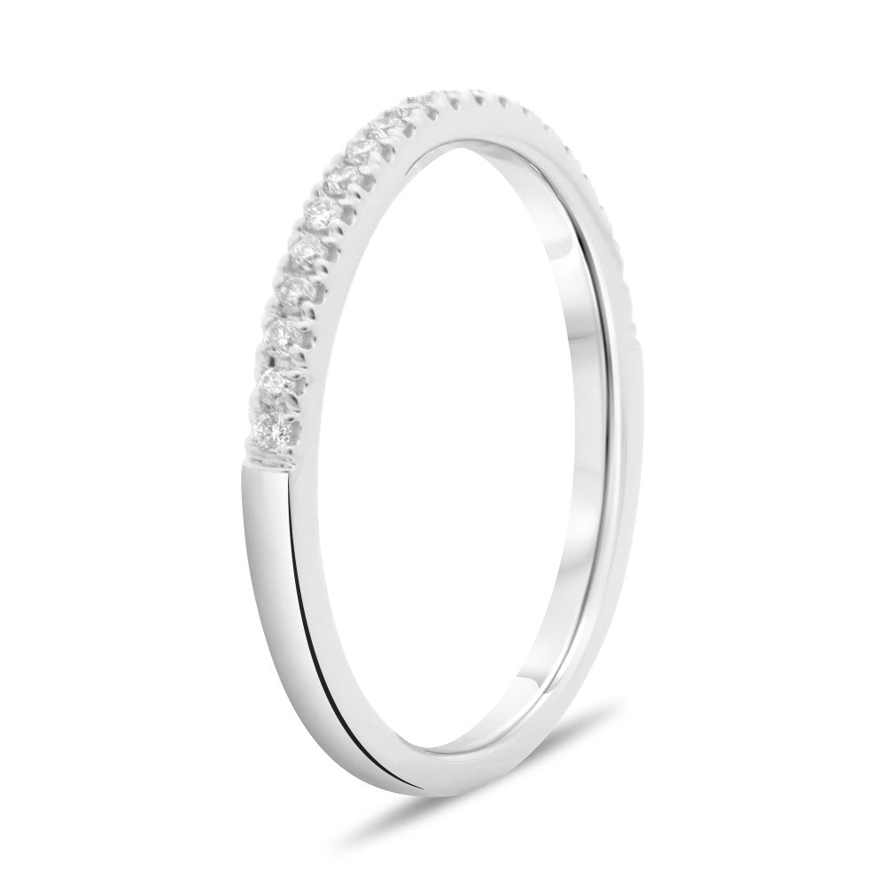 Stackable Fishtail Diamond Band