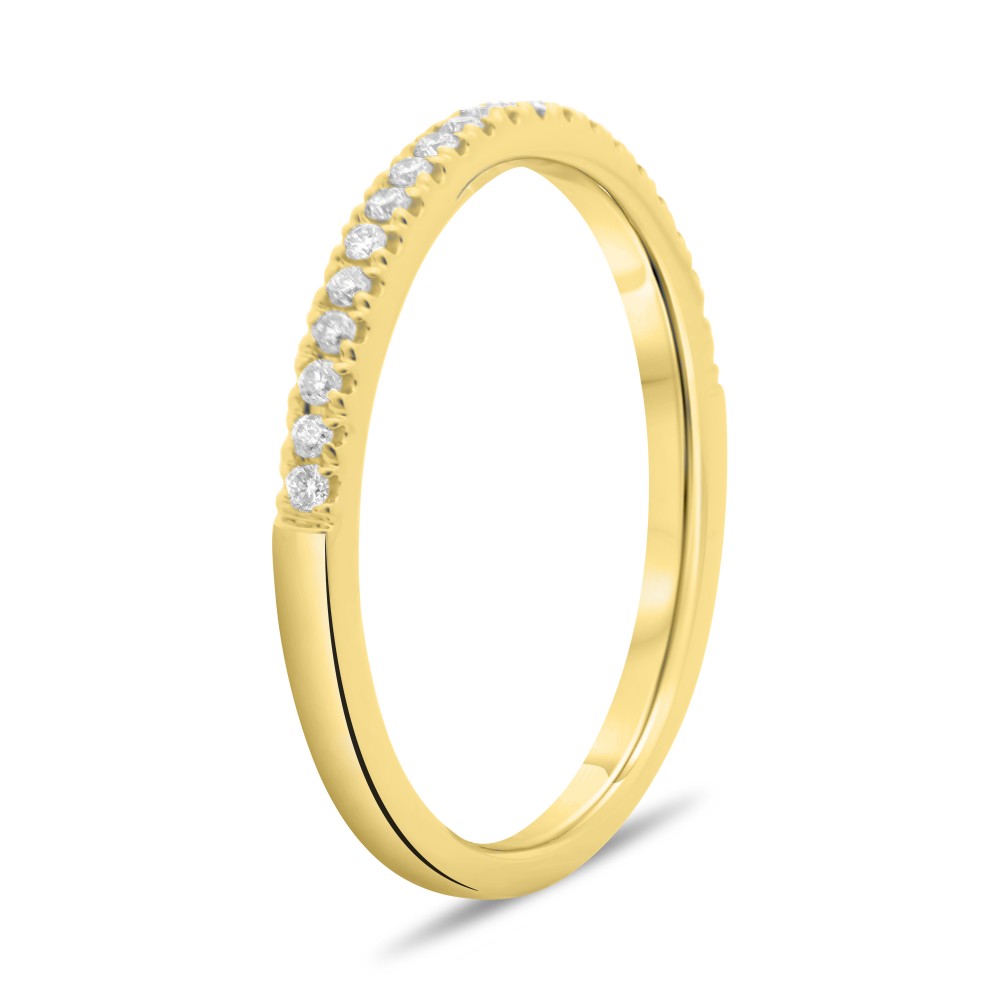 Stackable Fishtail Diamond Band