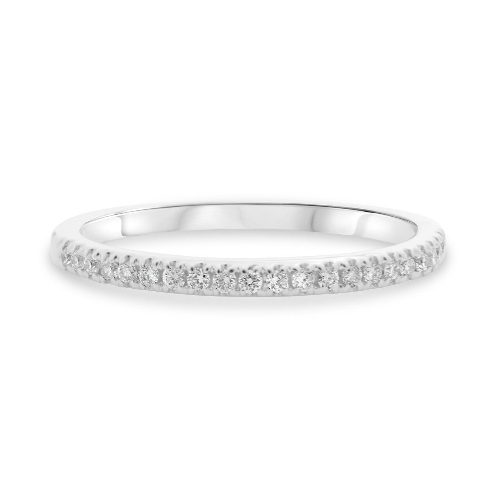 Stackable Fishtail Diamond Band