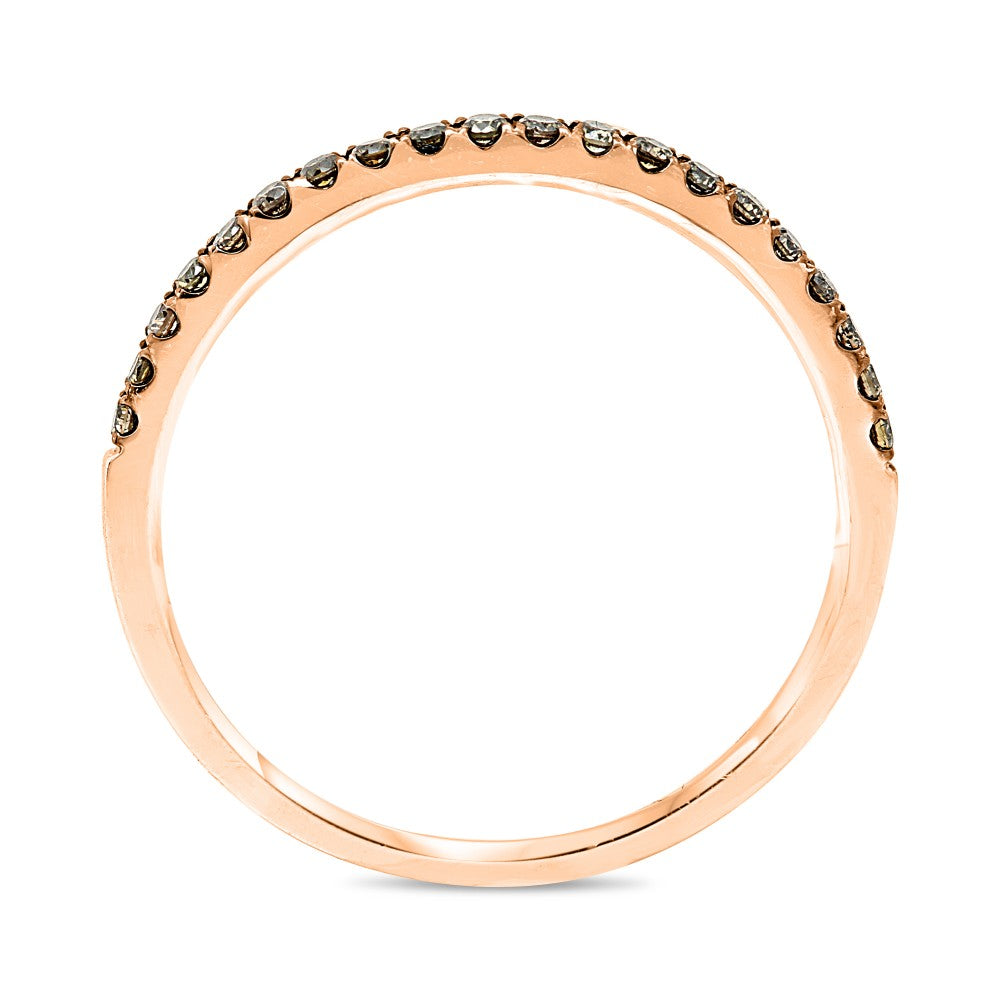 ROSE GOLD CHAMPAGNE DIAMOND BAND
