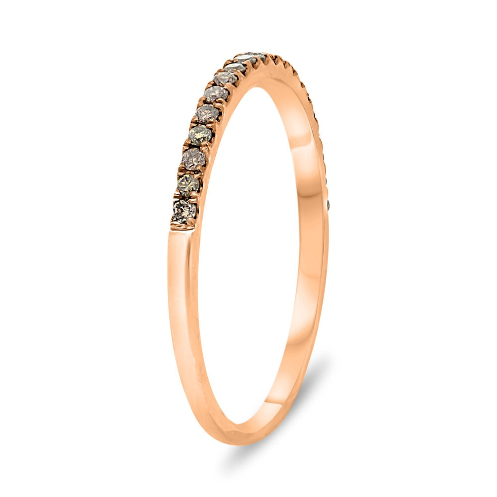 ROSE GOLD CHAMPAGNE DIAMOND BAND
