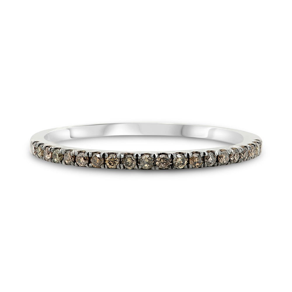 WHITE GOLD CHAMPAGNE DIAMOND BAND