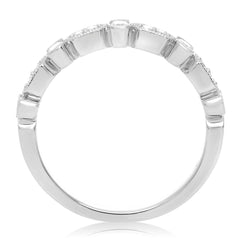 Geometric Milgrain and Diamond Band