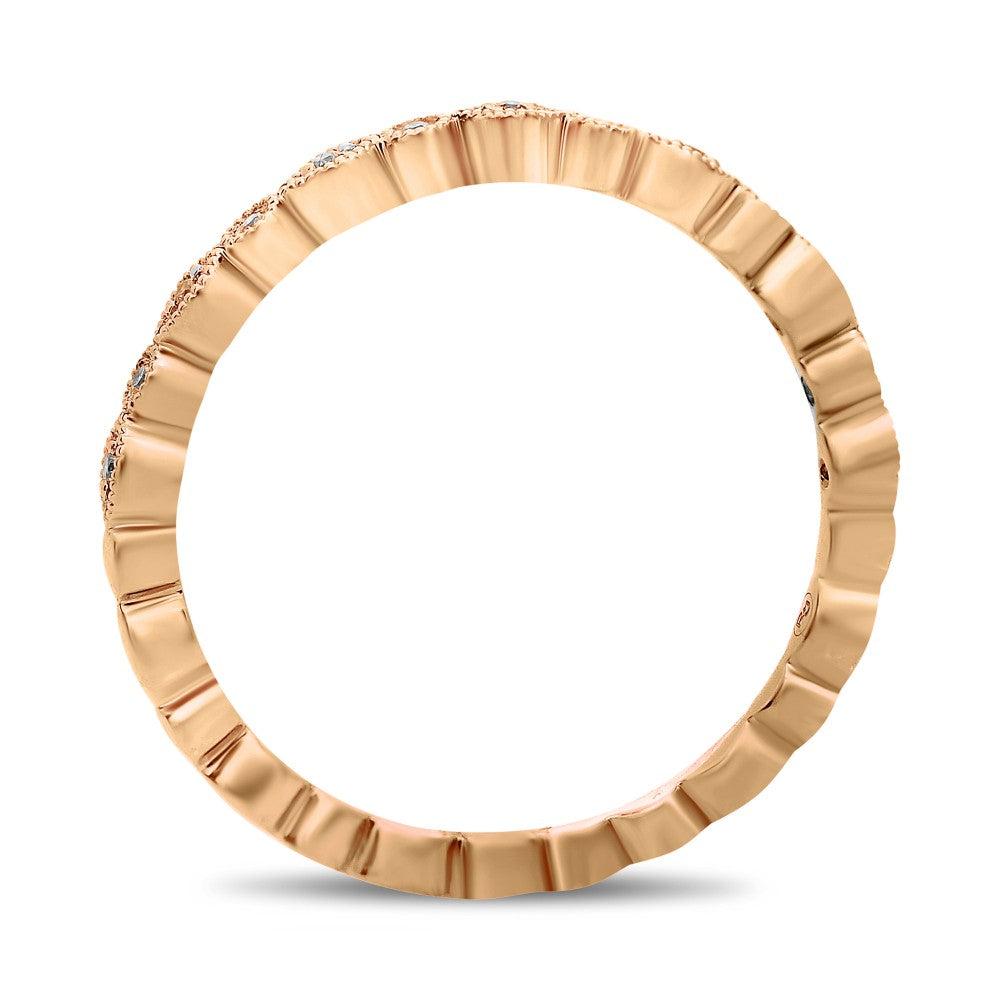 ROSE GOLD MARQUISE AND DOT DIAMOND BAND