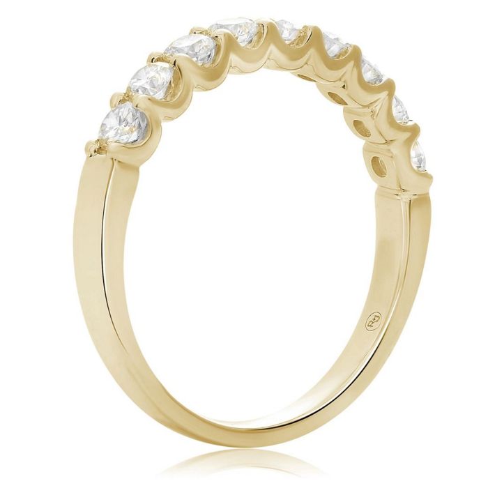 Nine Stone Diamond Wedding Band