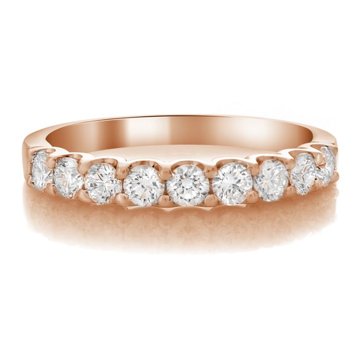 Nine Stone Diamond Wedding Band