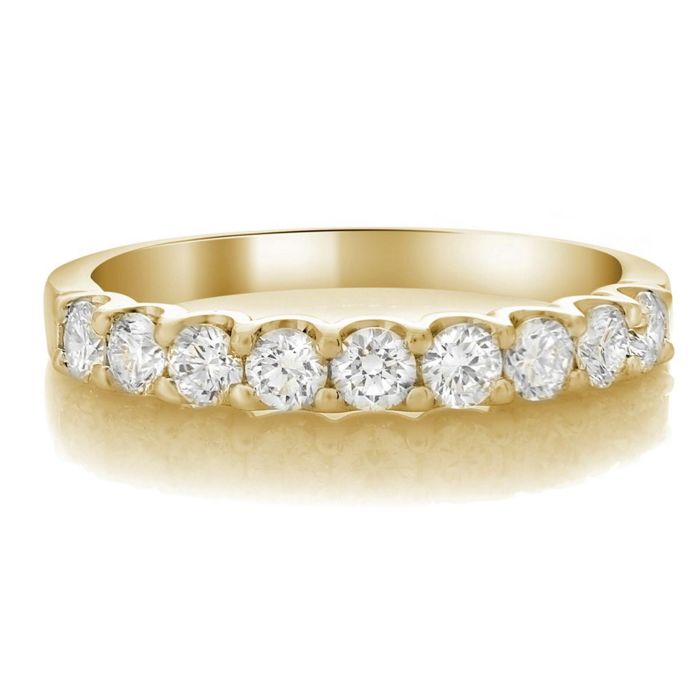 Nine Stone Diamond Wedding Band