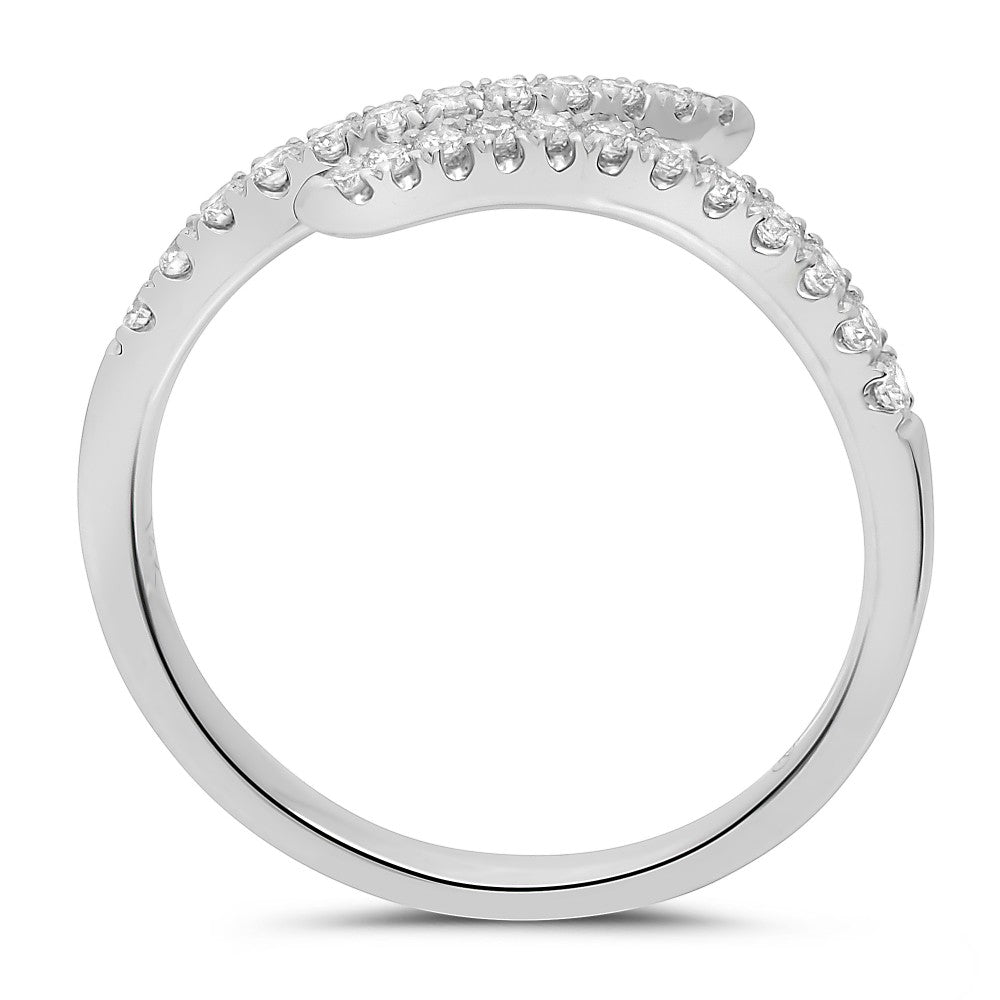 WHITE GOLD DIAMOND WRAP RING